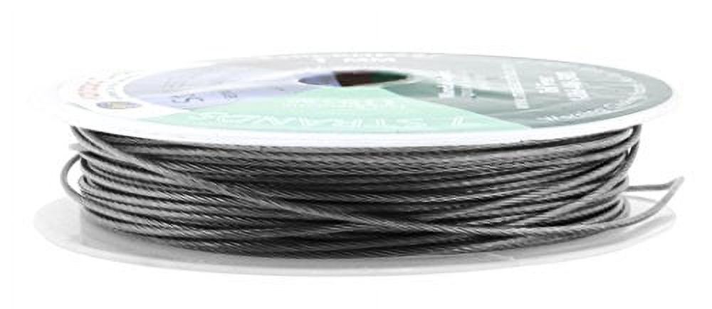Mandala Crafts Tiger Tail Beading Wire from Soft and Flexible Stainless  Steel for Jewelry Making, Bead Stringing, Crafting (7 Strands 1MM 32FT) 